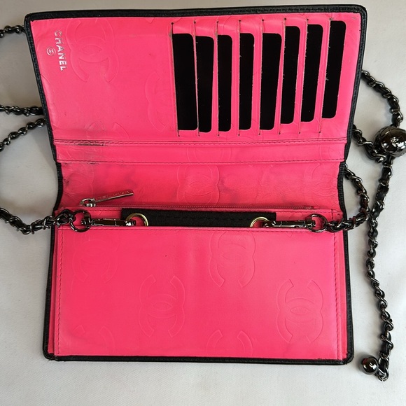 CHANEL CC Cambon Lambskin Pink Interior 13 Series 2009-2010, Fits phone - Picture 6 of 16